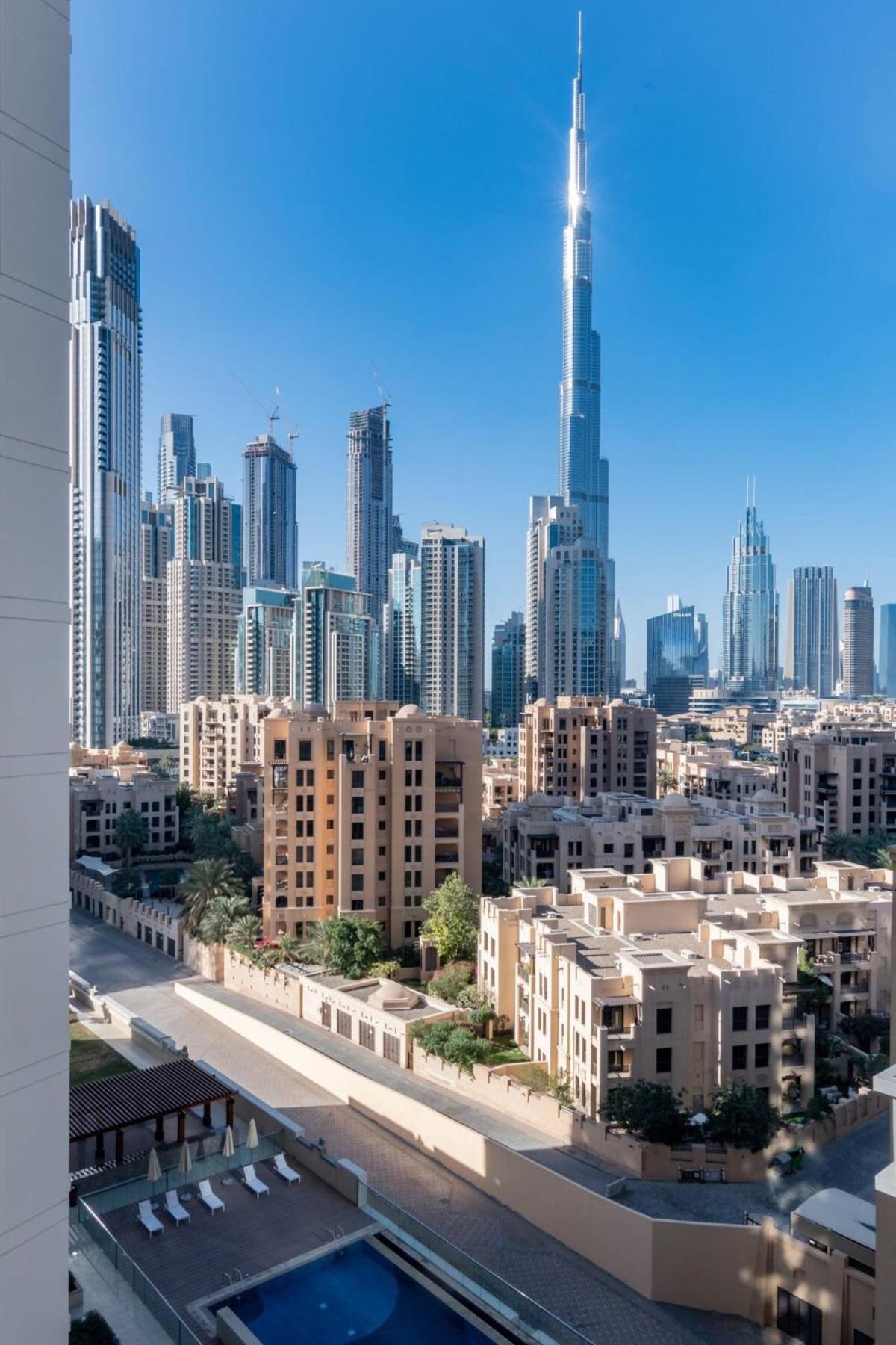 Silkhaus Design 1Bdr With Burj Khalifa View In New Tower Daire Dubai Dış mekan fotoğraf