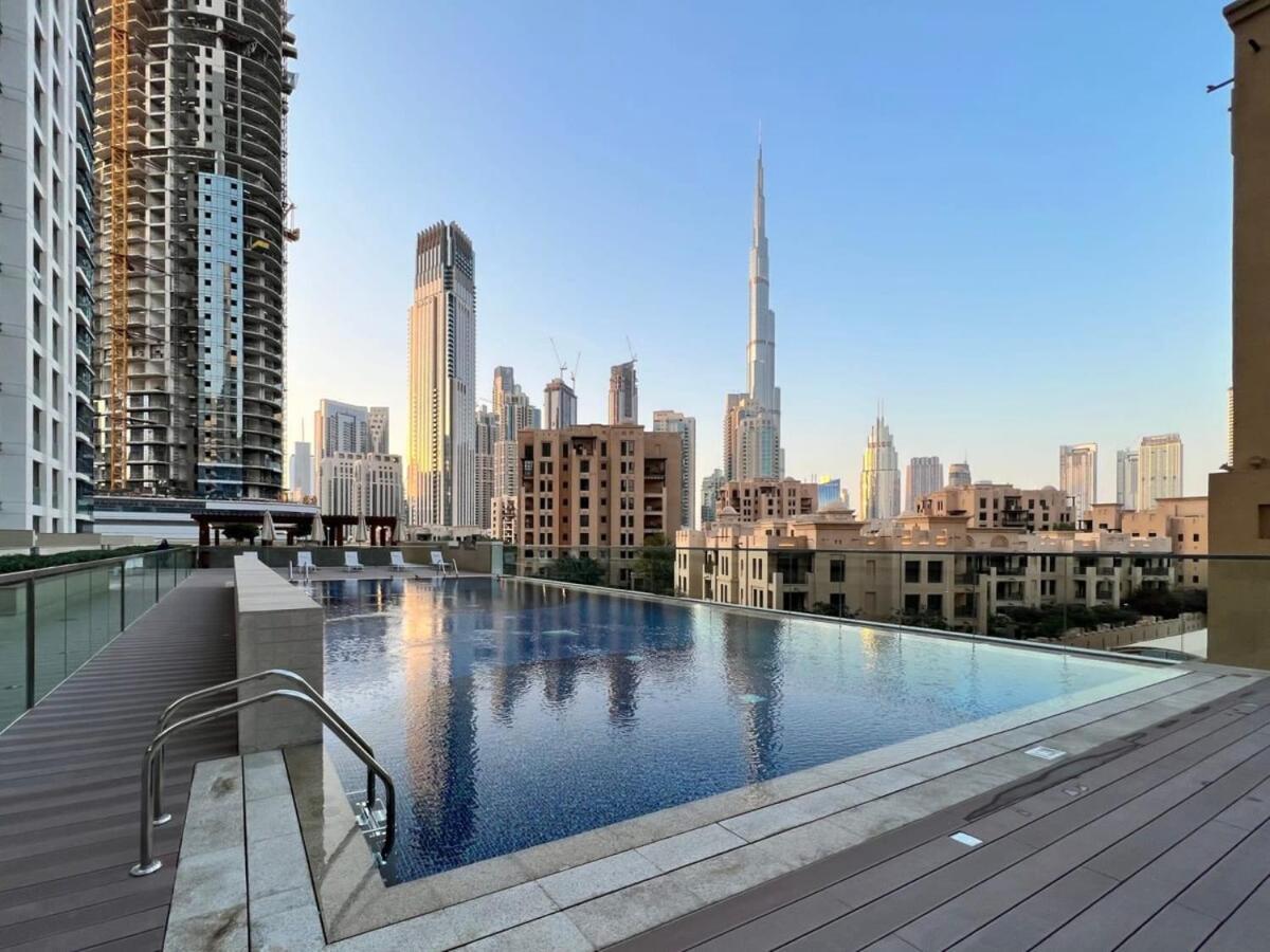 Silkhaus Design 1Bdr With Burj Khalifa View In New Tower Daire Dubai Dış mekan fotoğraf